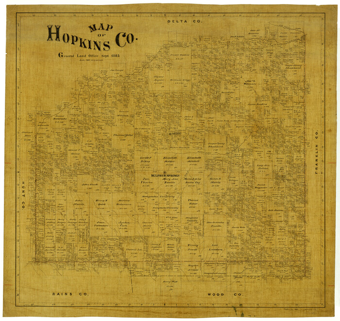 4982, Map of Hopkins Co., General Map Collection