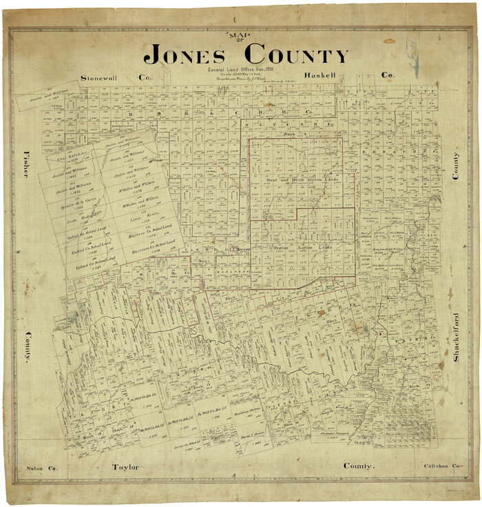4996, Map of Jones County, General Map Collection
