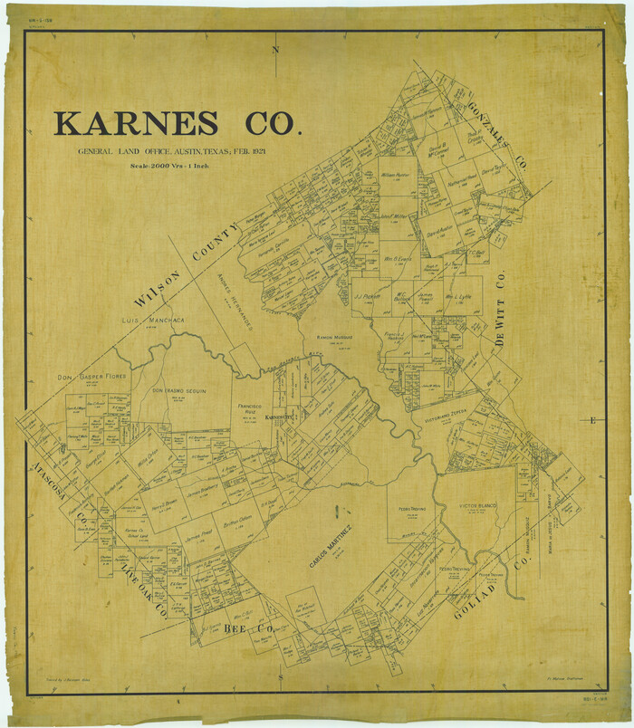 4997, Karnes Co., General Map Collection
