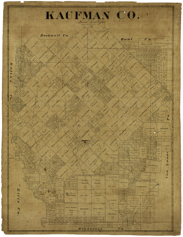 4998, Kaufman Co., General Map Collection
