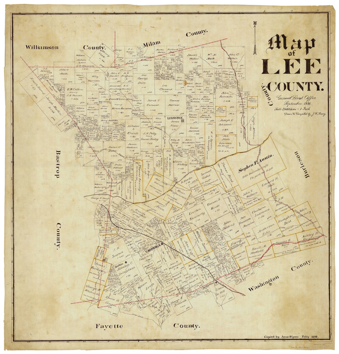 5013, Map of Lee County, General Map Collection