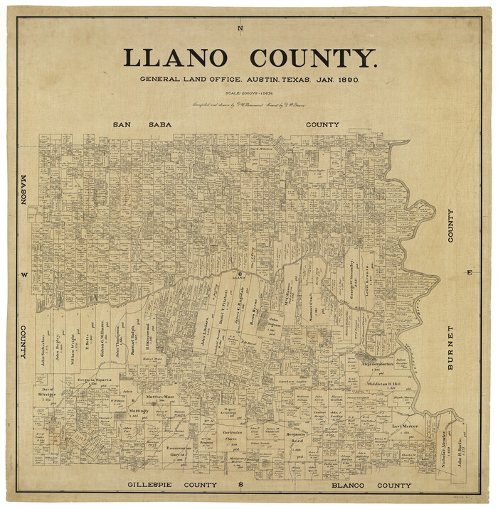 5019, Llano County, General Map Collection