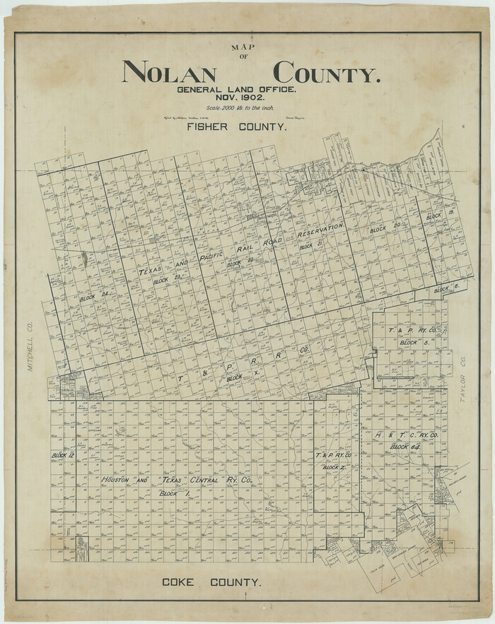 5021, Map of Nolan County, General Map Collection