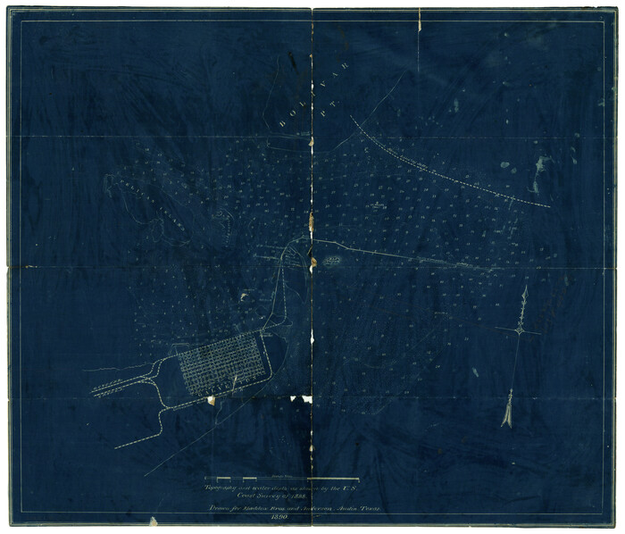 5036, Topography and Water Depth as Shown by the US Coast Survey of 1888, Maddox Collection
