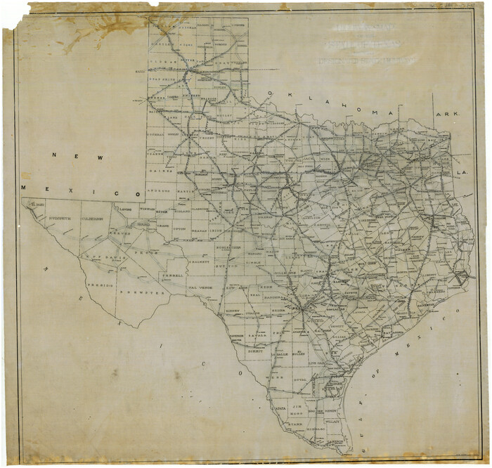 5039, [Highway Map of the State of Texas], Maddox Collection