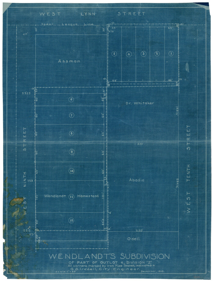 5041, Wendlandt's Subdivision of part of Outlot 4, Division "Z", Maddox Collection