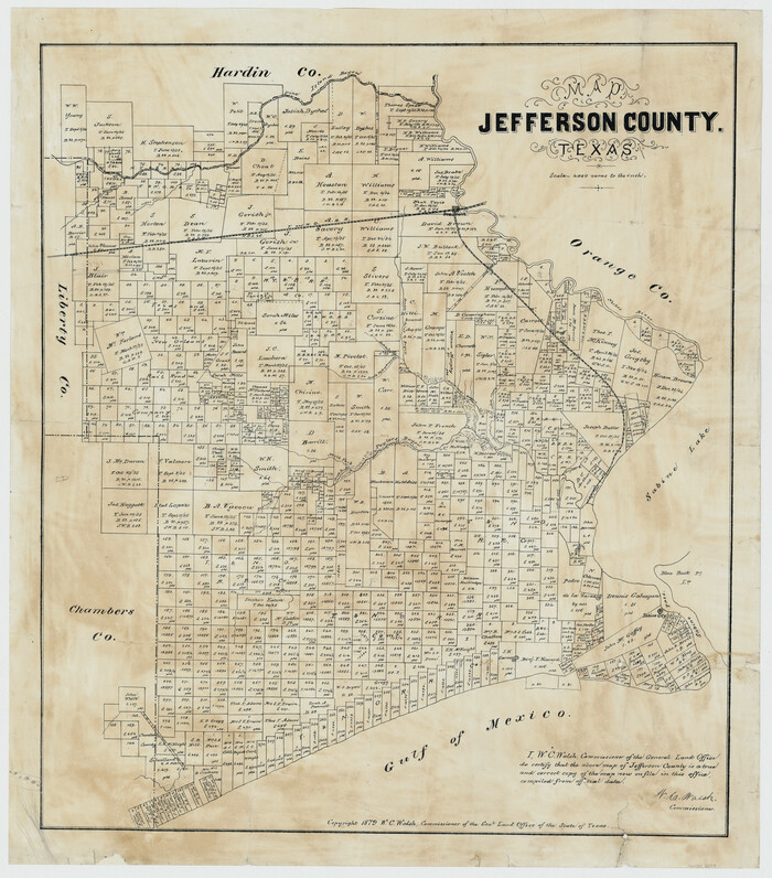 5054, Map of Jefferson County, Texas, Maddox Collection
