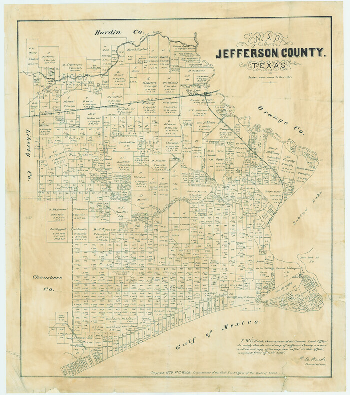 5054, Map of Jefferson County, Texas, Maddox Collection