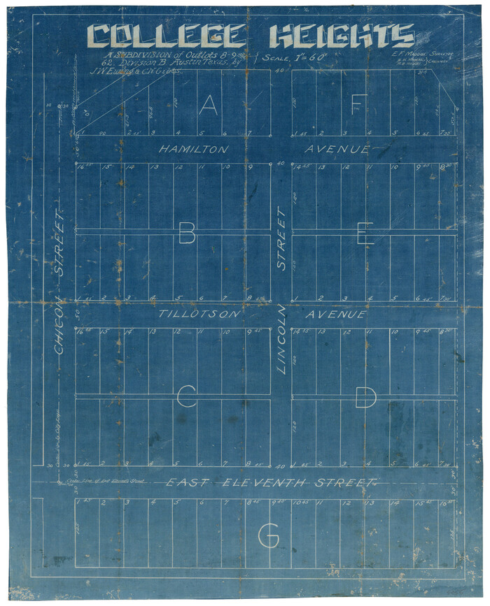 5055, College Heights a Subdivision of Outlots 8-9 and 62, Division B, Austin, Texas, Maddox Collection