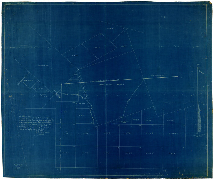 5066, [Surveying Sketch of Jesse McGee, Jas McKim, W. S. Kennard, et al in Sabine and Newton Counties, Texas], Maddox Collection
