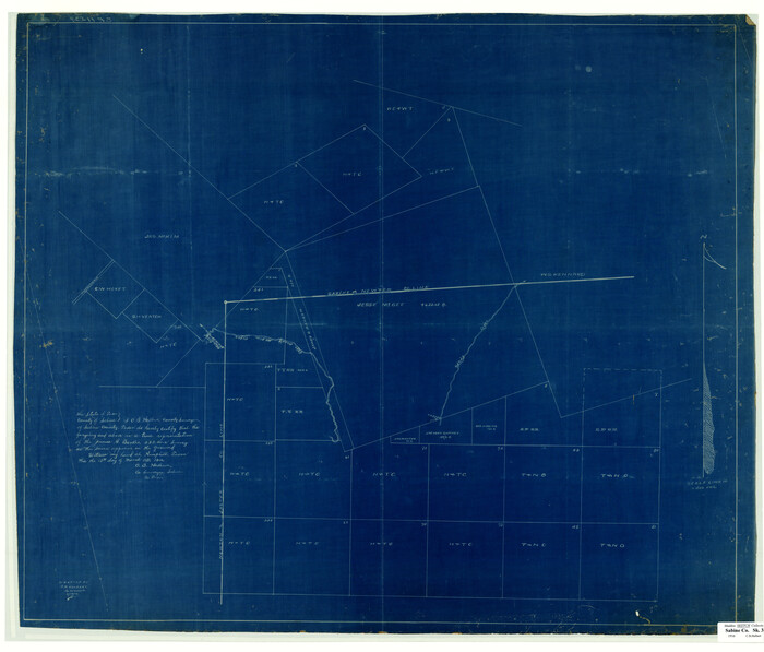 5066, [Surveying Sketch of Jesse McGee, Jas McKim, W. S. Kennard, et al in Sabine and Newton Counties, Texas], Maddox Collection