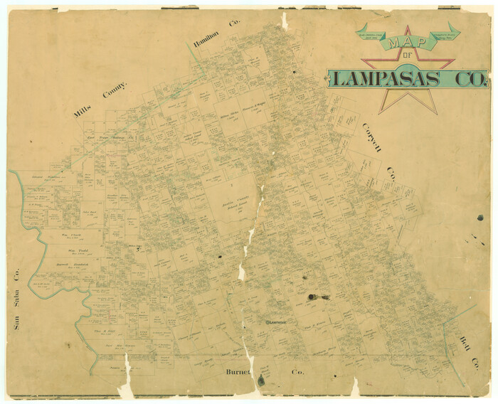 5080, Map of Lampasas Co., General Map Collection
