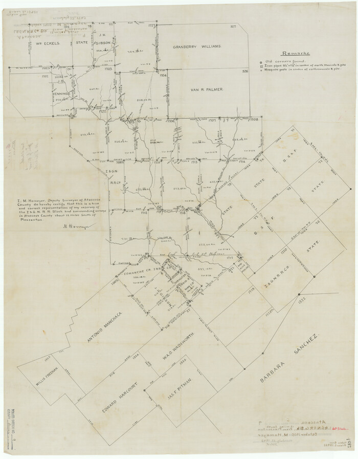 5093, Atascosa County Rolled Sketch 9, General Map Collection