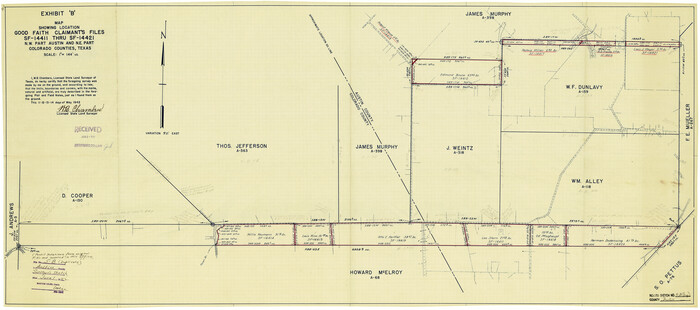 5106, Austin County Rolled Sketch 5B, General Map Collection
