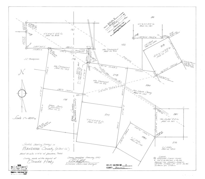 5120, Bandera County Rolled Sketch 9, General Map Collection