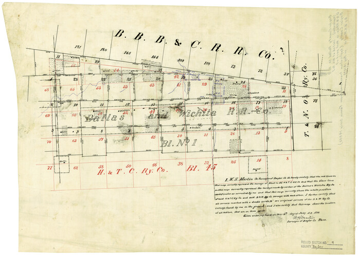 5125, Baylor County Rolled Sketch 9, General Map Collection