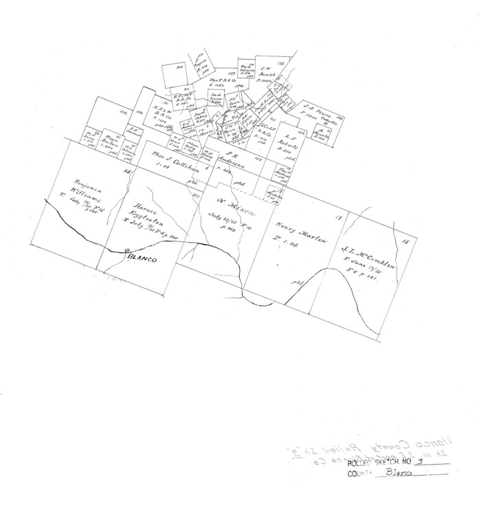 5142, Blanco County Rolled Sketch 3, General Map Collection