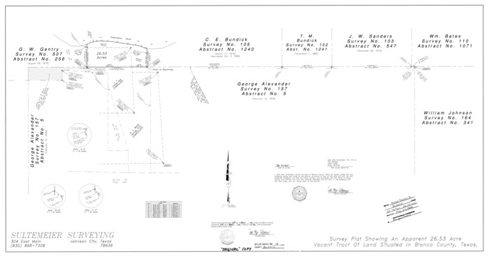 5154, Blanco County Rolled Sketch 18, General Map Collection