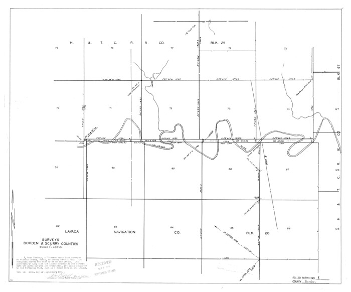 5159, Borden County Rolled Sketch 8, General Map Collection