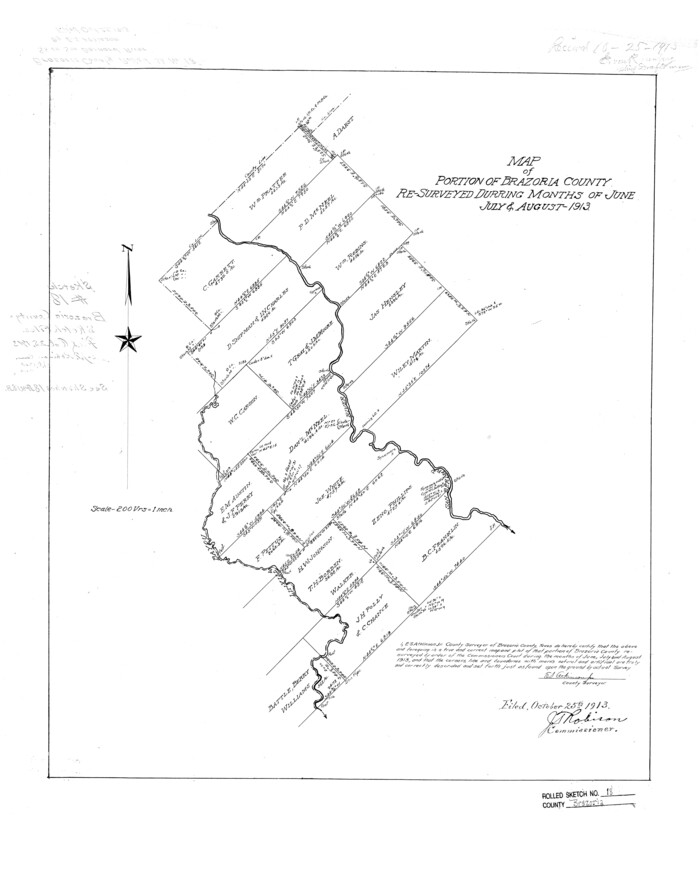 5163, Brazoria County Rolled Sketch 18, General Map Collection
