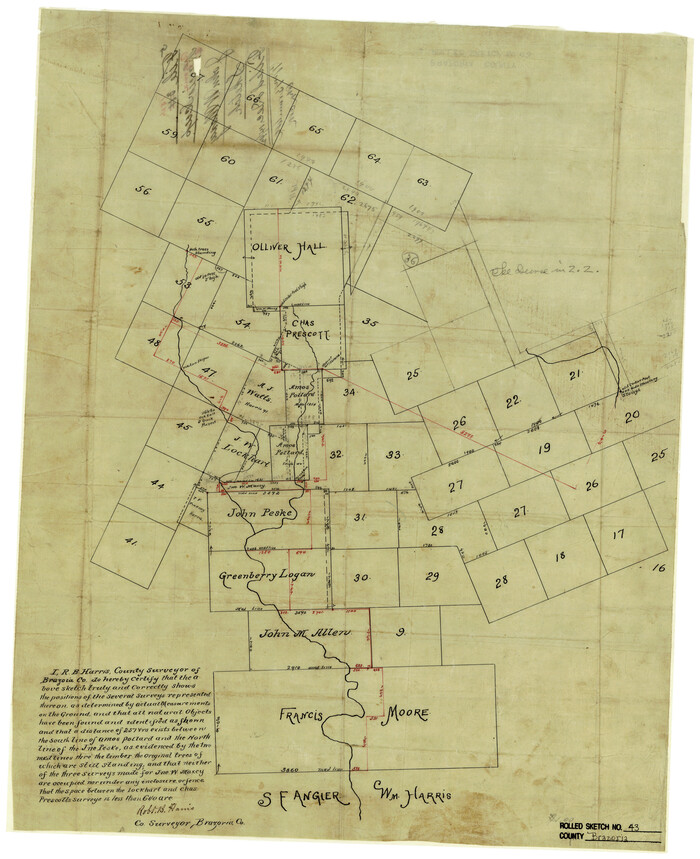 5177, Brazoria County Rolled Sketch 43, General Map Collection
