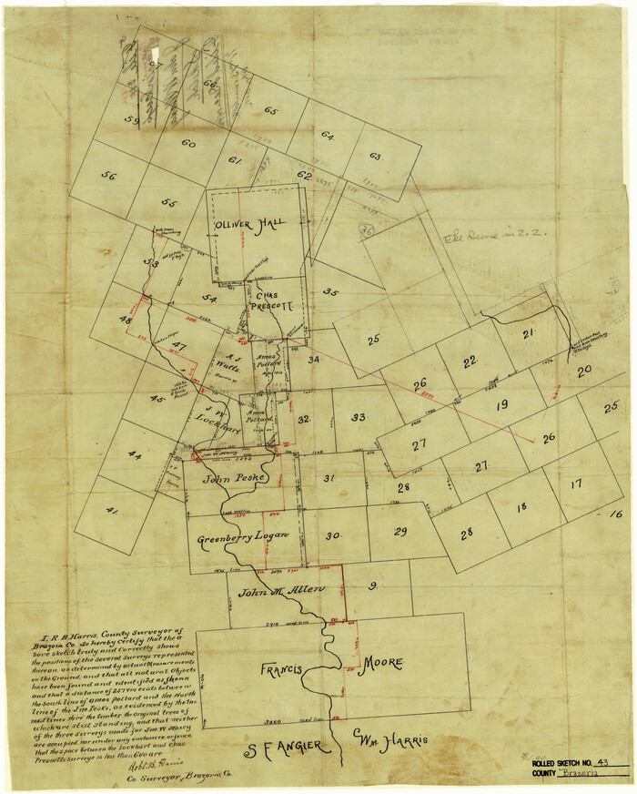 5177, Brazoria County Rolled Sketch 43, General Map Collection