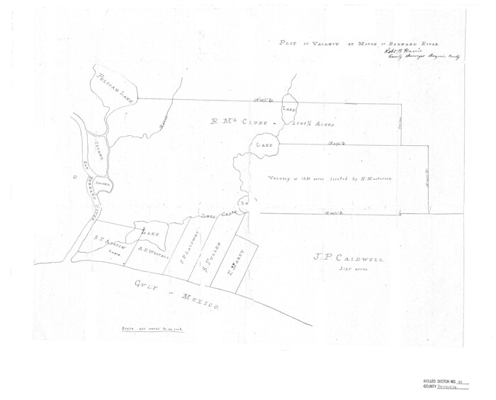 5179, Brazoria County Rolled Sketch 45, General Map Collection