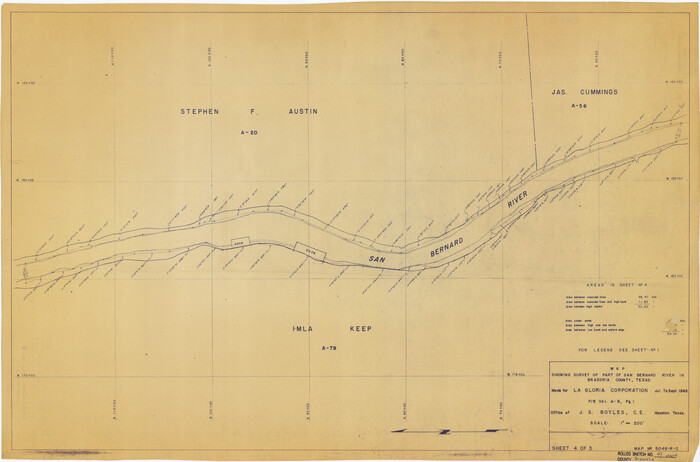5185, Brazoria County Rolled Sketch 49, General Map Collection