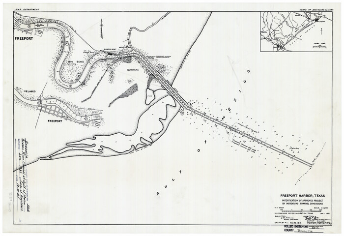 5188, Brazoria County Rolled Sketch 50A, General Map Collection
