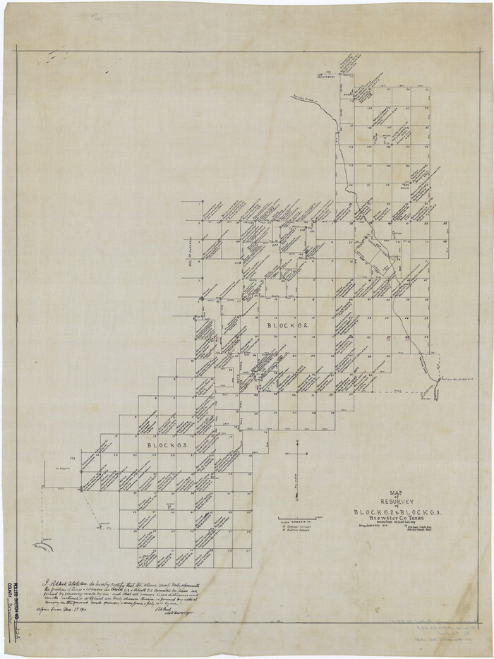 5202, Brewster County Rolled Sketch 22A, General Map Collection