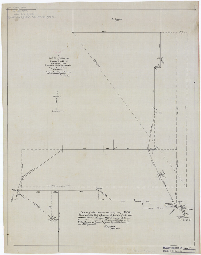 5204, Brewster County Rolled Sketch 22C, General Map Collection
