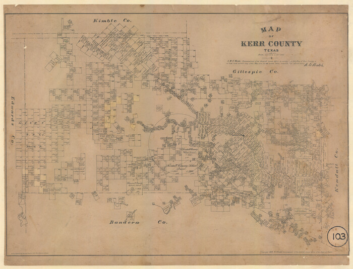 526, Map of Kerr County, Texas, Maddox Collection