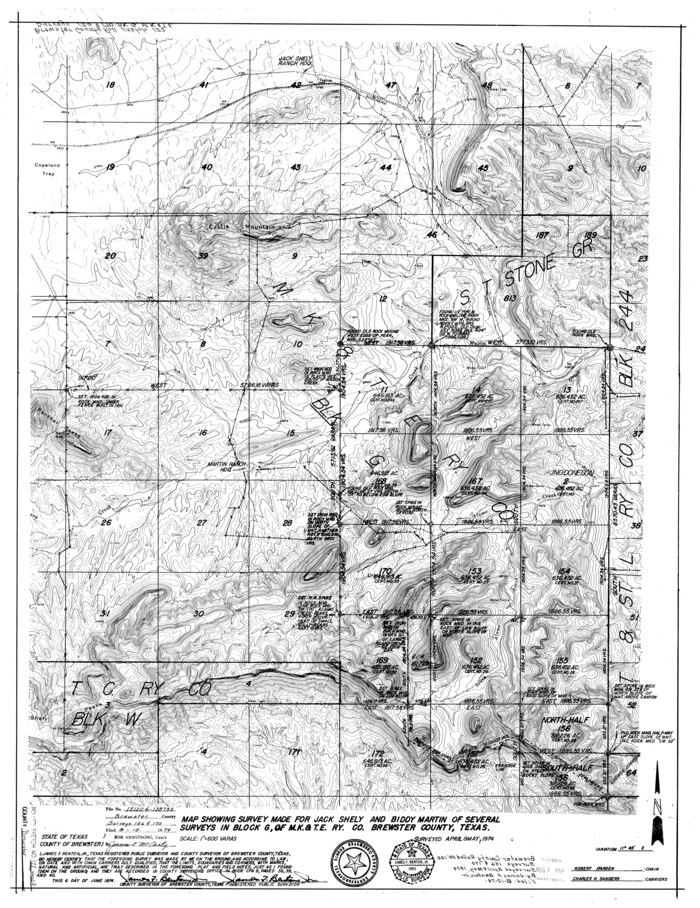 5298, Brewster County Rolled Sketch 122, General Map Collection