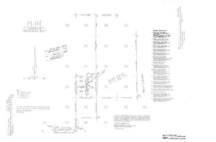 5311, Brewster County Rolled Sketch 143, General Map Collection
