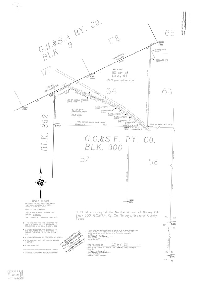 5318, Brewster County Rolled Sketch 151, General Map Collection