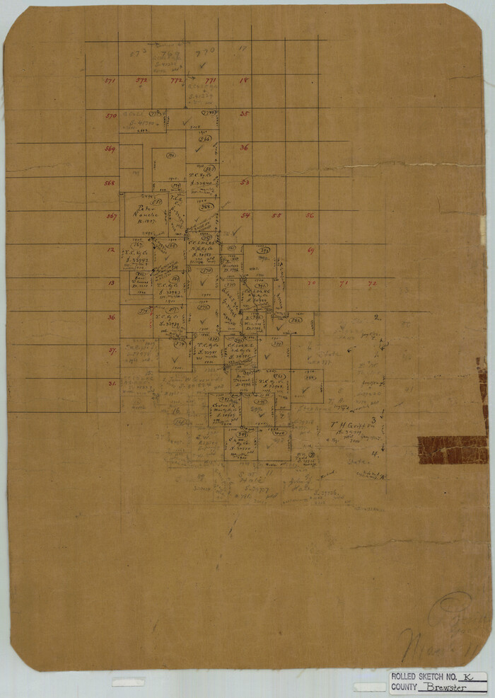 5321, Brewster County Rolled Sketch K, General Map Collection