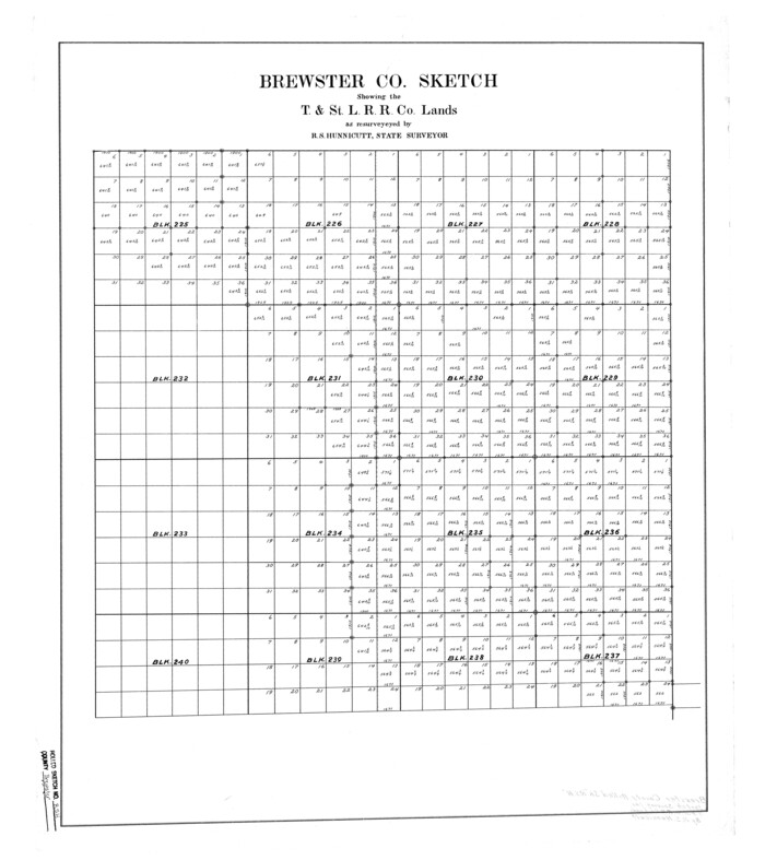 5324, Brewster County Rolled Sketch RSH, General Map Collection
