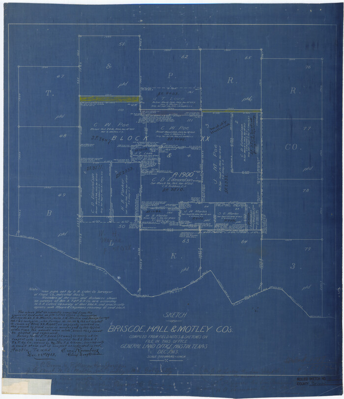 5328, Briscoe County Rolled Sketch 11, General Map Collection