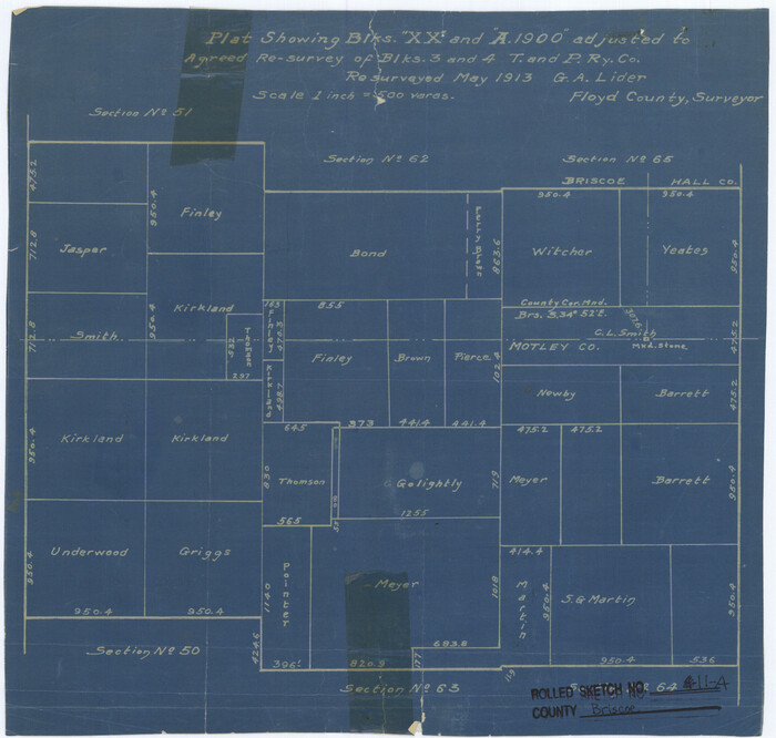 5329, Briscoe County Rolled Sketch 11A, General Map Collection