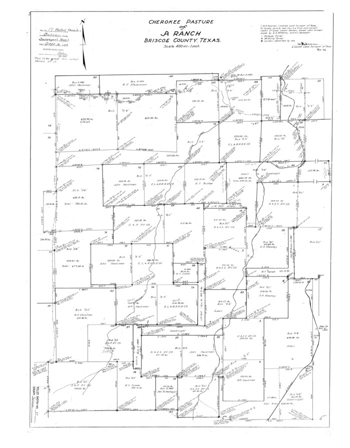 5331, Briscoe County Rolled Sketch 17, General Map Collection