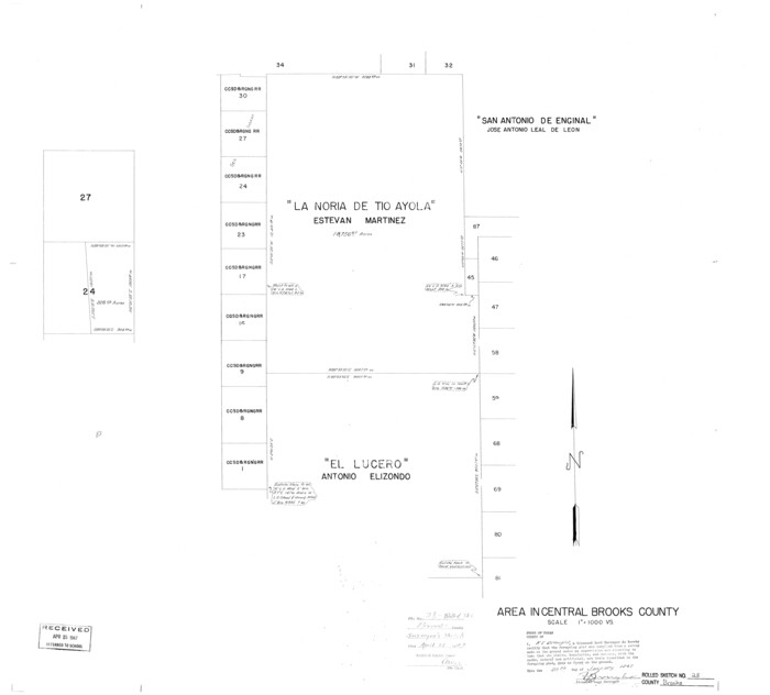 5346, Brooks County Rolled Sketch 28, General Map Collection