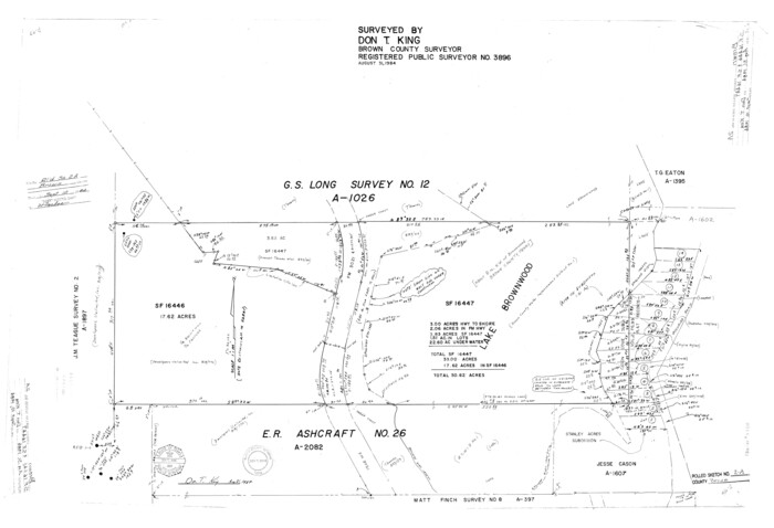 5350, Brown County Rolled Sketch 2A, General Map Collection