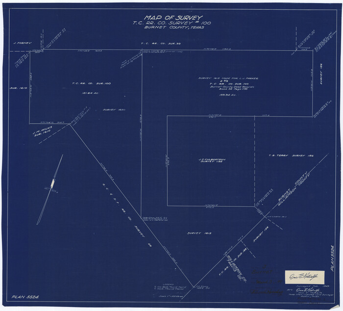5355, Burnet County Rolled Sketch 3, General Map Collection