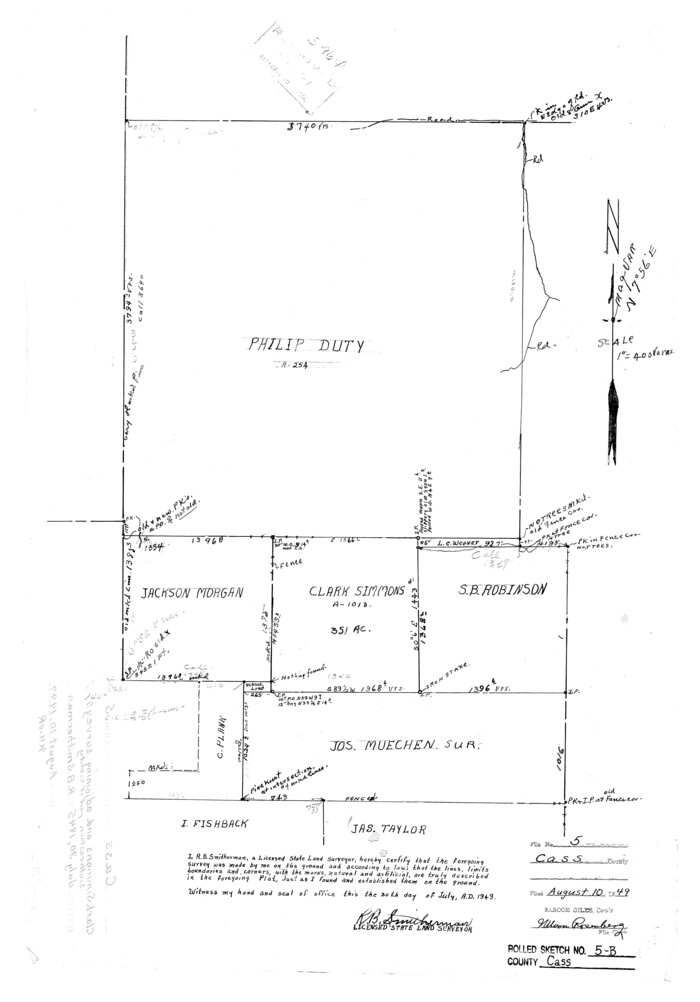 5412, Cass County Rolled Sketch 5B, General Map Collection