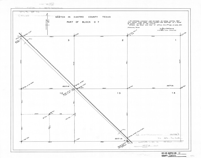 5420, Castro County Rolled Sketch 11, General Map Collection
