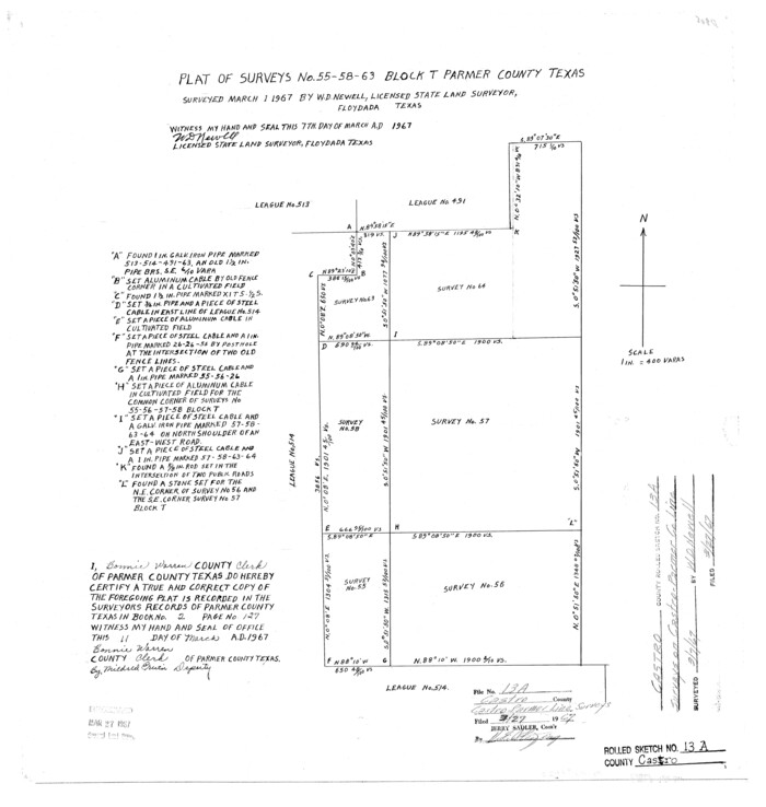 5423, Castro County Rolled Sketch 13A, General Map Collection