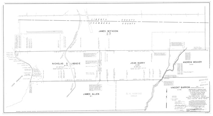 5429, Chambers County Rolled Sketch 29, General Map Collection