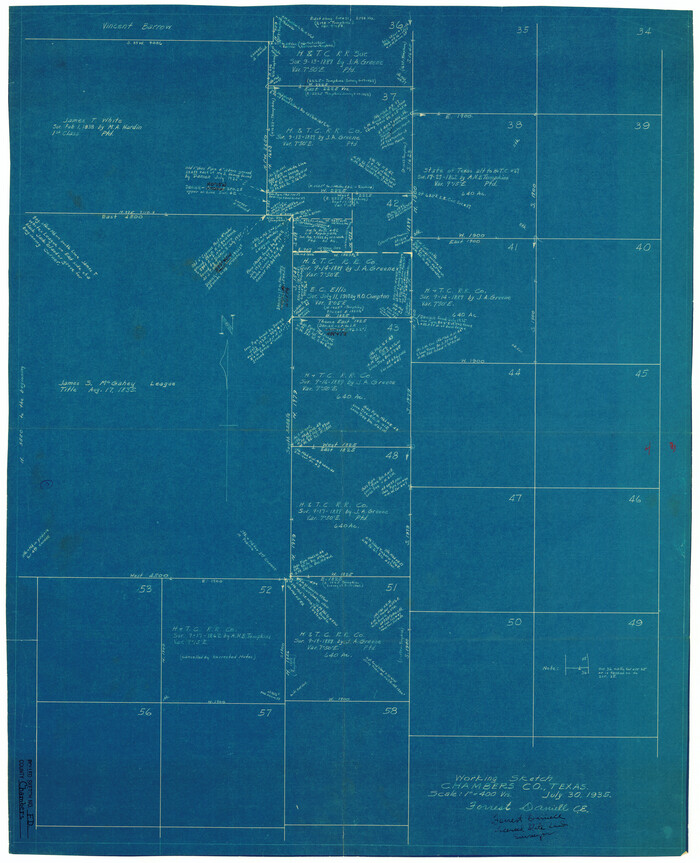 5433, Chambers County Rolled Sketch FD, General Map Collection