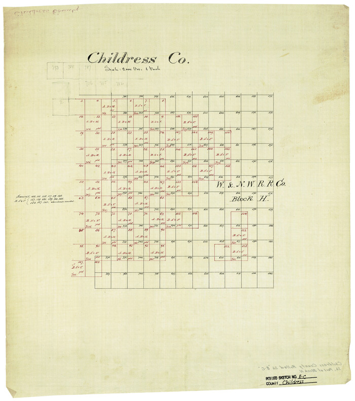 5445, Childress County Rolled Sketch 8C, General Map Collection
