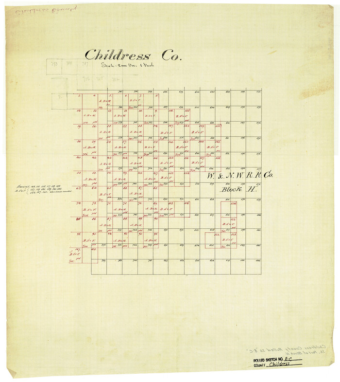 5445, Childress County Rolled Sketch 8C, General Map Collection